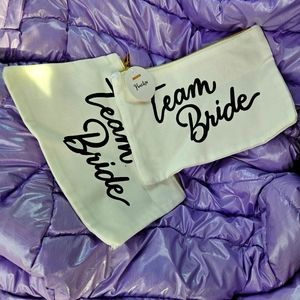NWT!!! 2 Pack Team Bride Makeup Bags